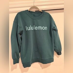 Lululemon Dark Teal Crewneck Logo Sweatshirt UGC Size Medium